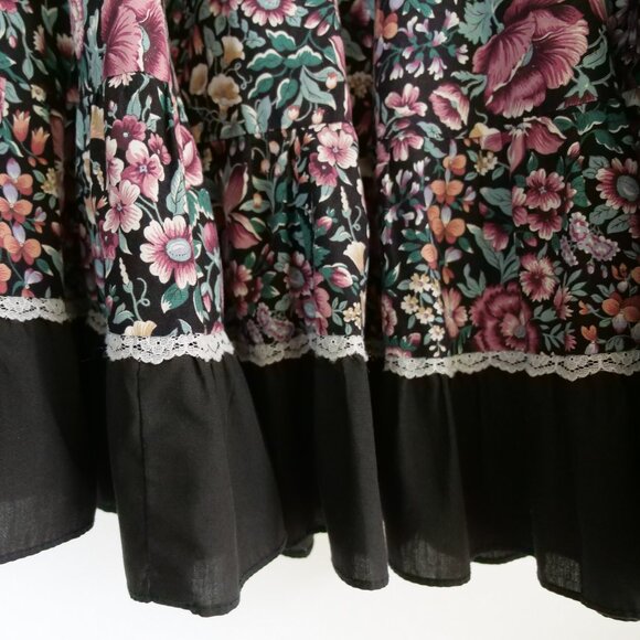 Vintage 1970s Square Dance Skirt 70s Handmade Square Dancing Costume Full Skirt - Picture 16 of 16